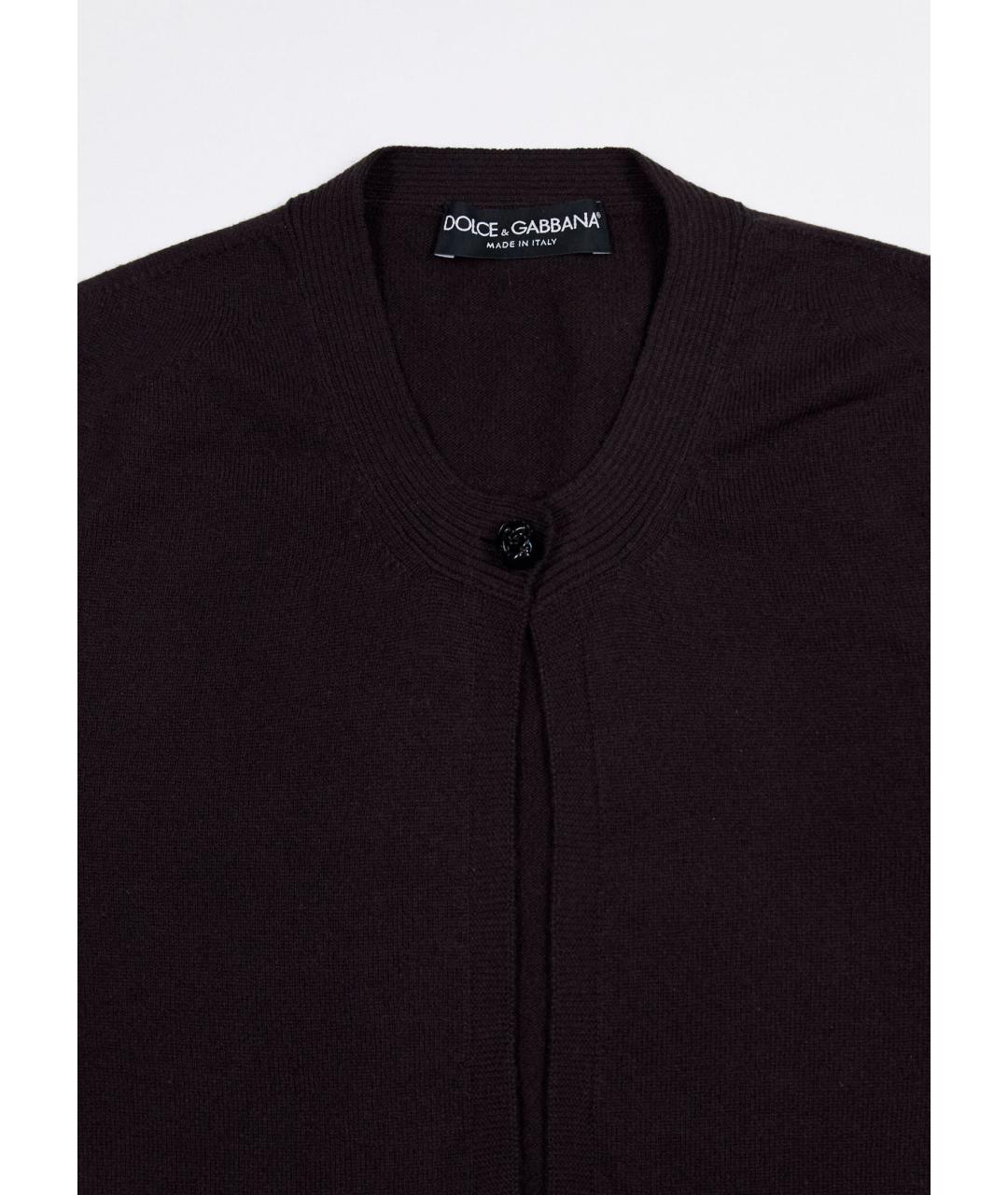 DOLCE&GABBANA Коричневый кашемировый кардиган, фото 5