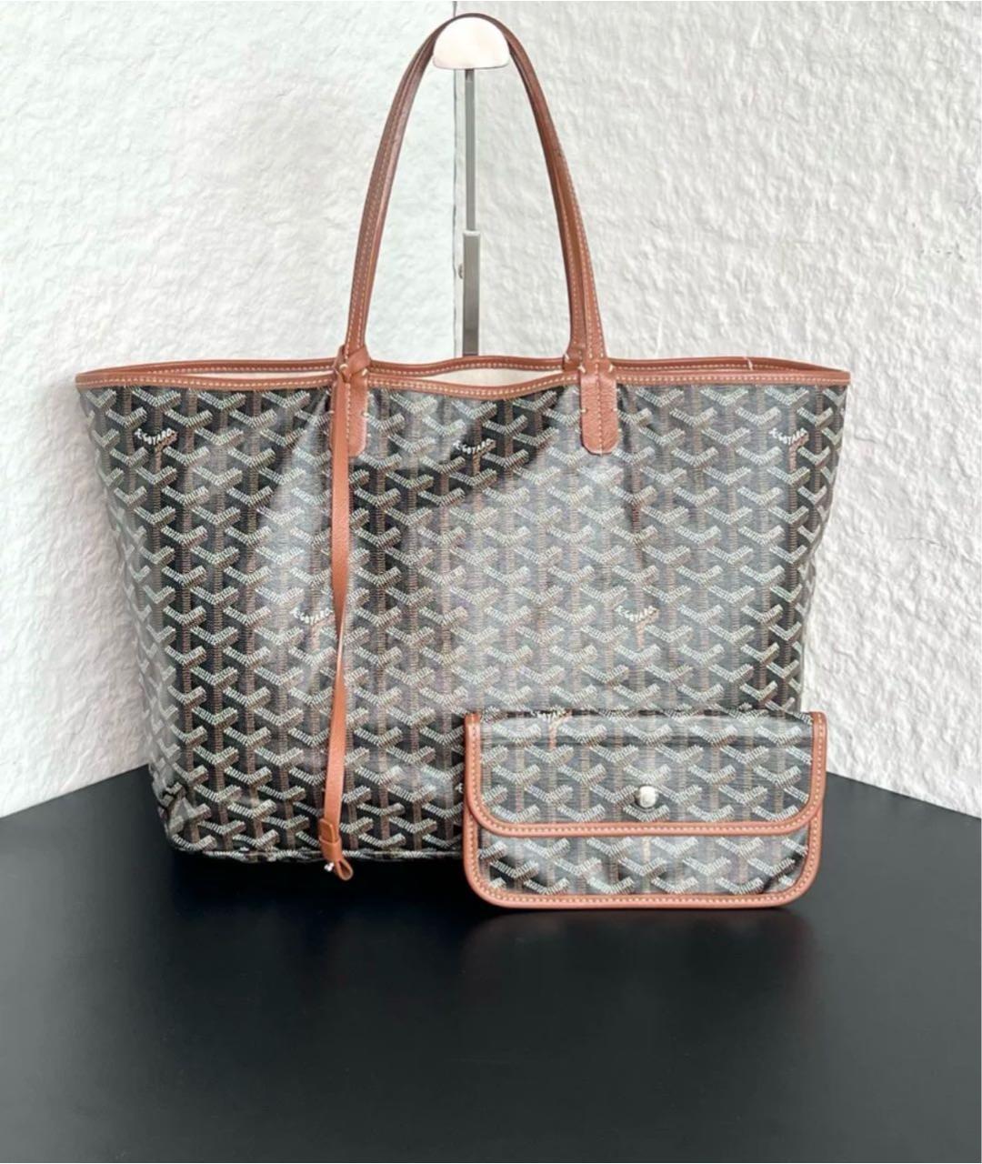 GOYARD Коричневая кожаная сумка тоут, фото 2