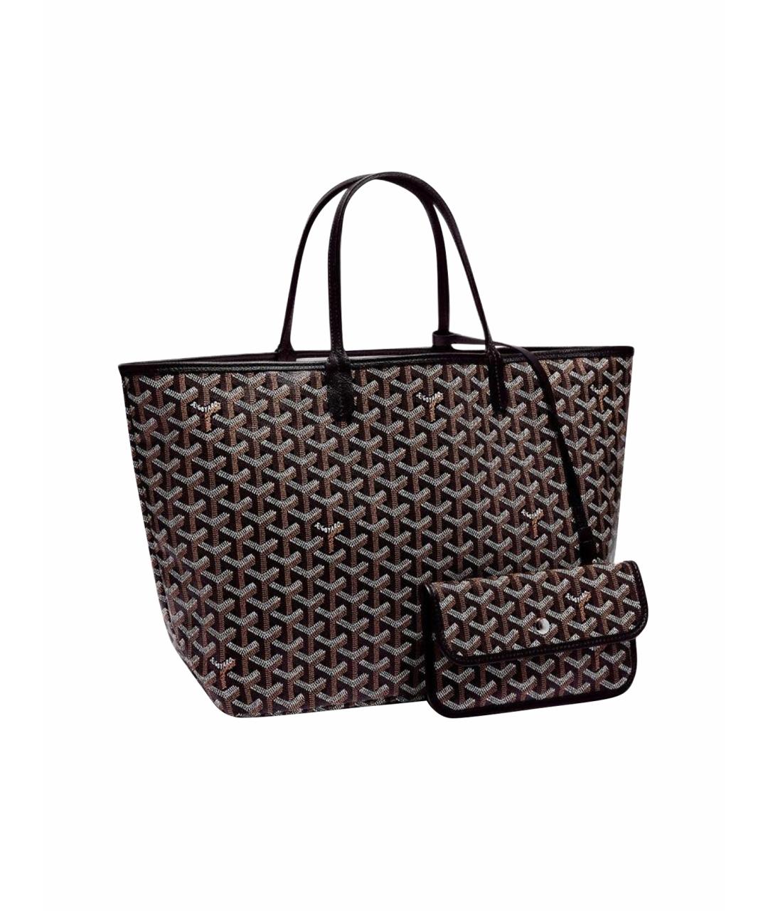 GOYARD Черная кожаная сумка тоут, фото 1