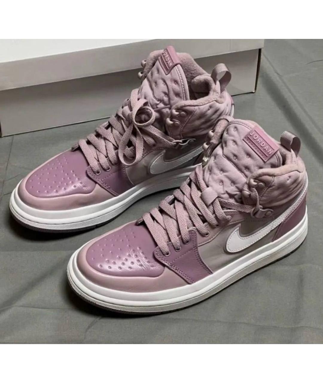 NIKE Фиолетовые кожаные кроссовки, фото 2