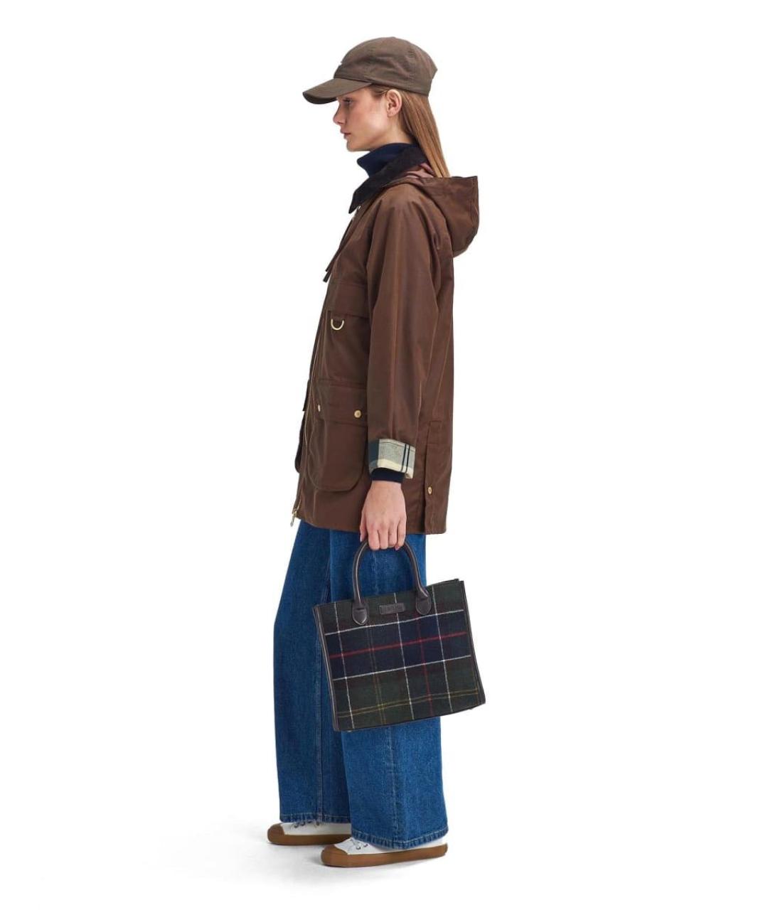 BARBOUR Хаки шерстяная сумка тоут, фото 2