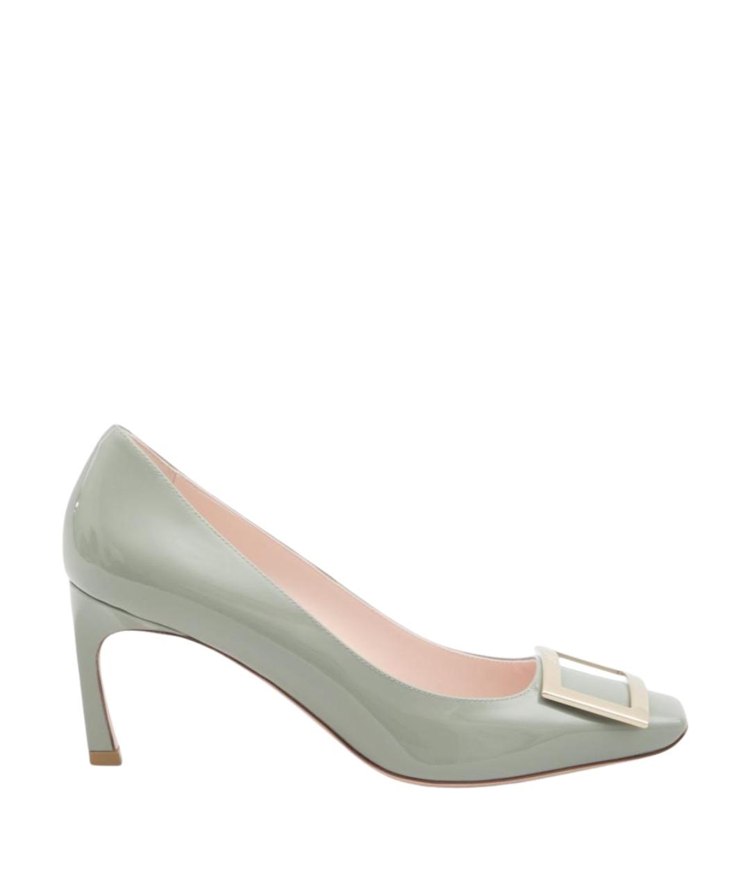 ROGER VIVIER Зеленые кожаные туфли, фото 1
