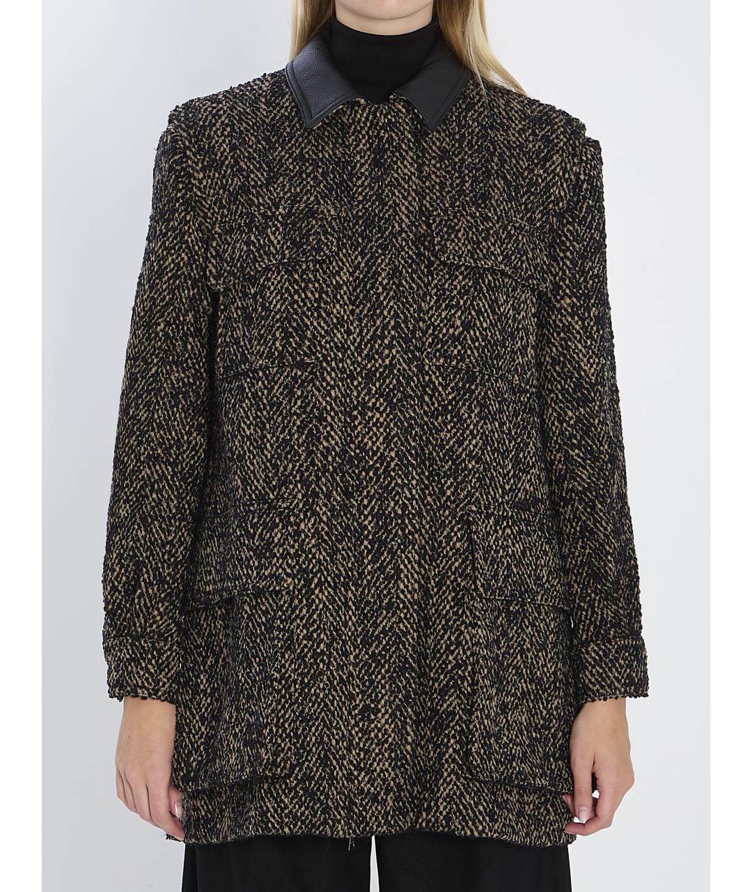 MAX MARA Коричневая шерстяная куртка, фото 2
