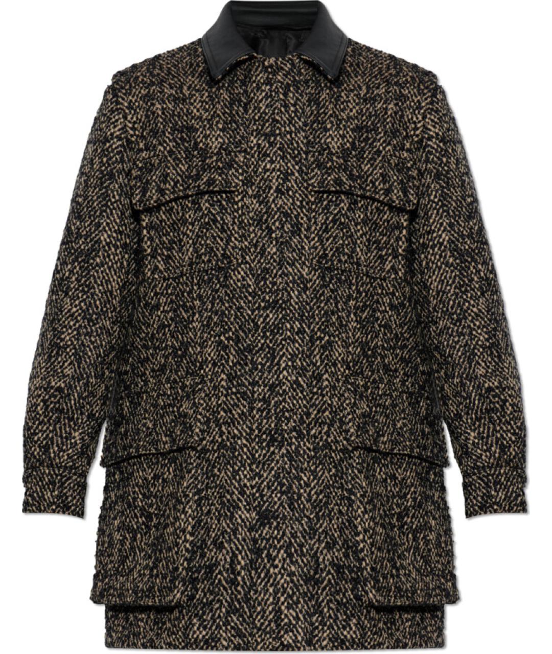 MAX MARA Коричневая шерстяная куртка, фото 1