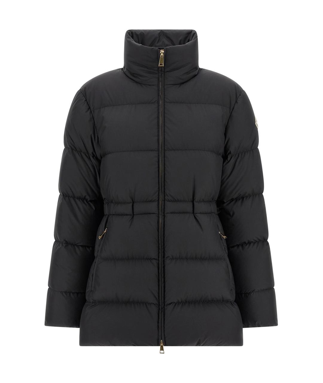 MONCLER Черный полиэстеровый пуховик, фото 1