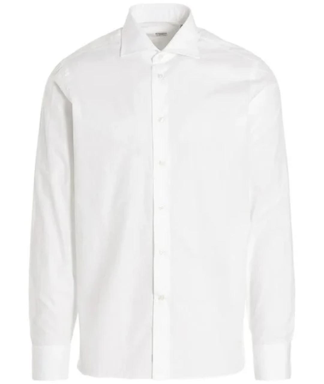 BORRIELLO Белая хлопковая кэжуал рубашка, фото 1