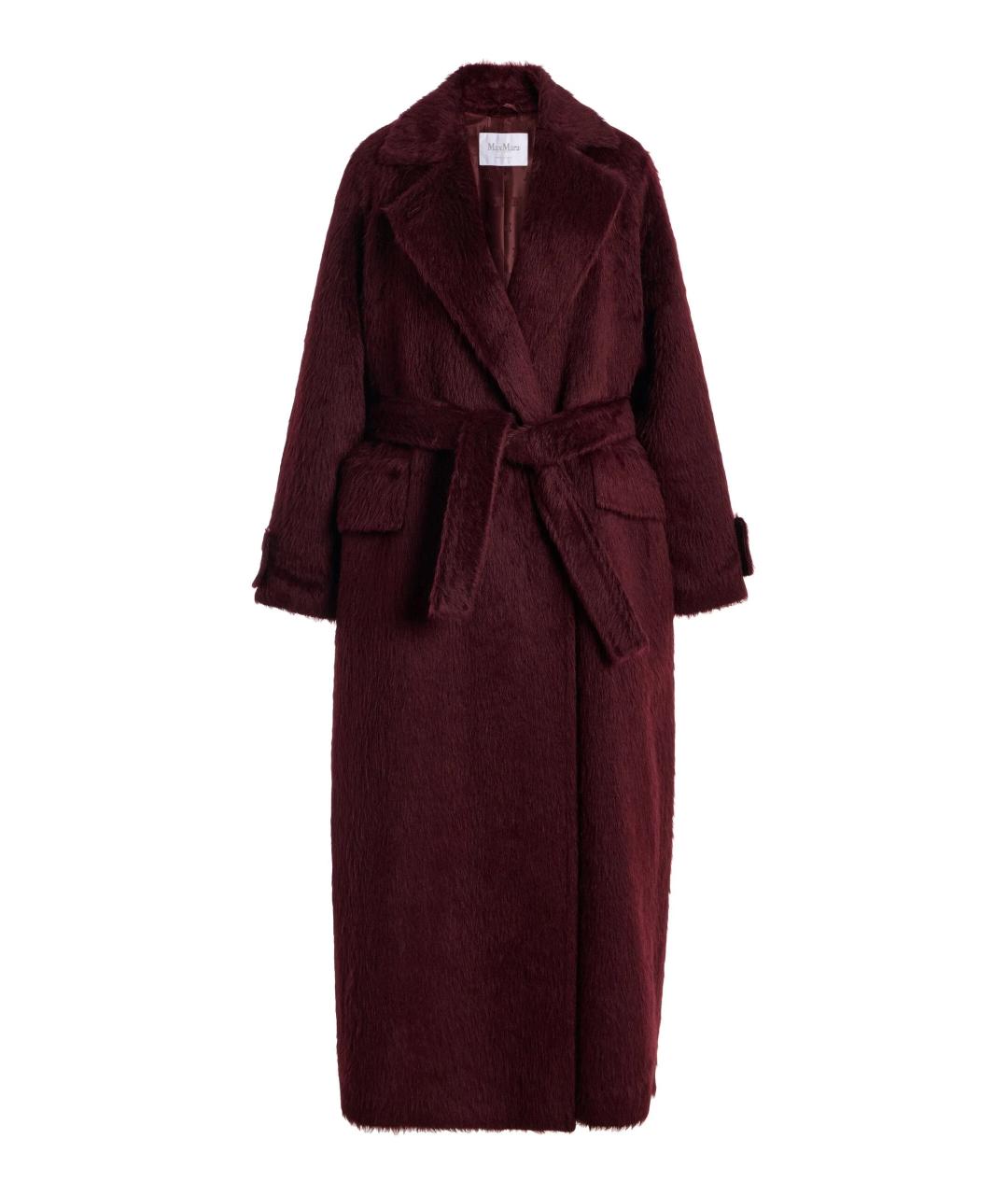 MAX MARA Бордовое кашемировое пальто, фото 1