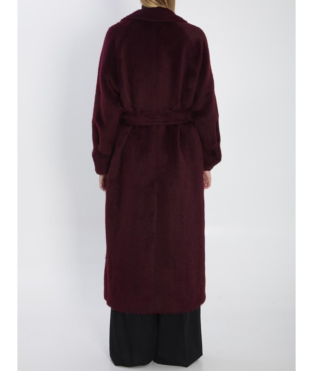MAX MARA Бордовое кашемировое пальто, фото 5