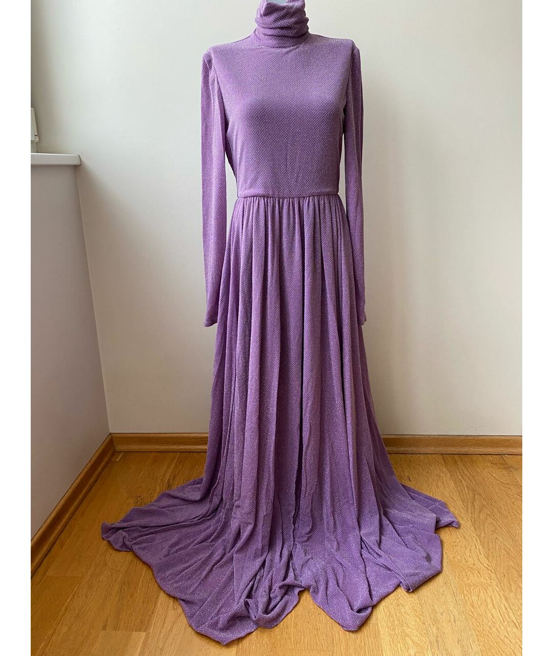 PHILOSOPHY DI LORENZO SERAFINI Фиолетовое полиамидовое вечернее платье, фото 5