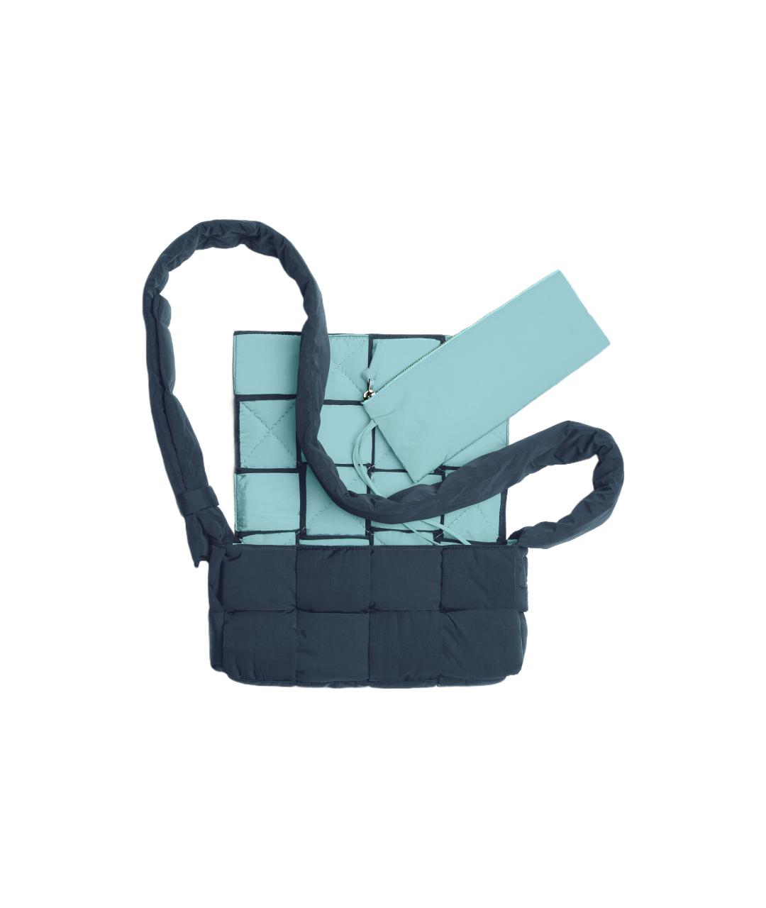 BOTTEGA VENETA Темно-синяя сумка на плечо, фото 4