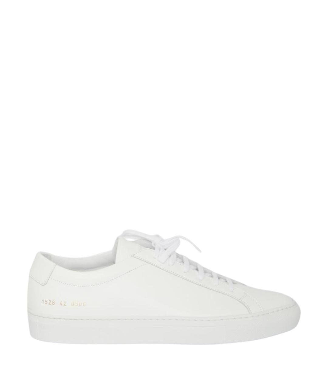 COMMON PROJECTS Белые кожаные низкие кроссовки / кеды, фото 1