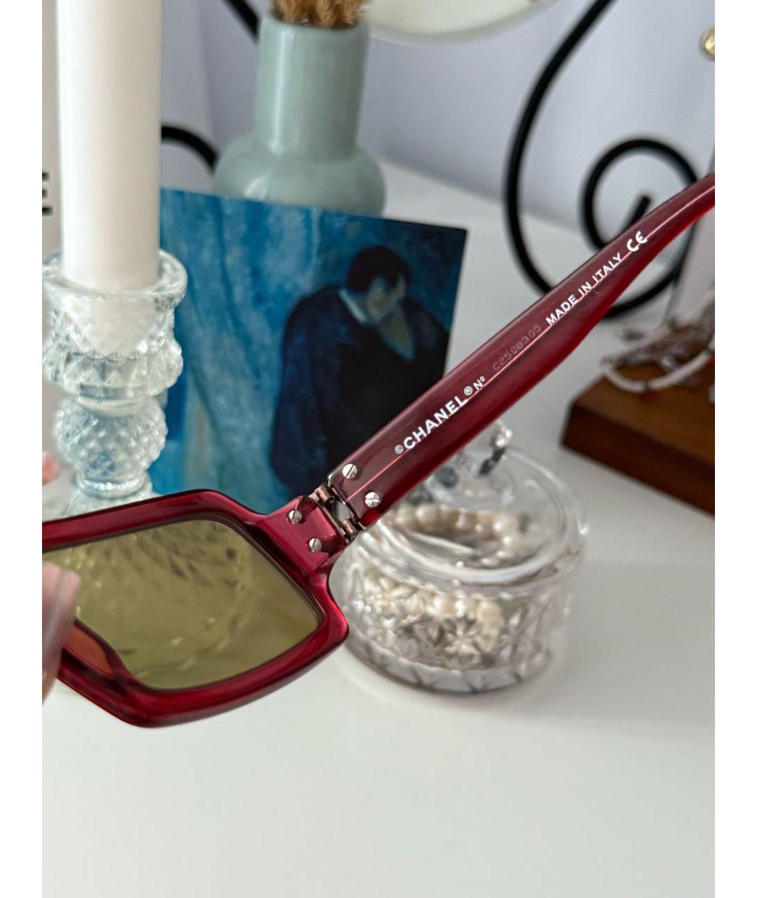 CHANEL Мульти пластиковые солнцезащитные очки, фото 4