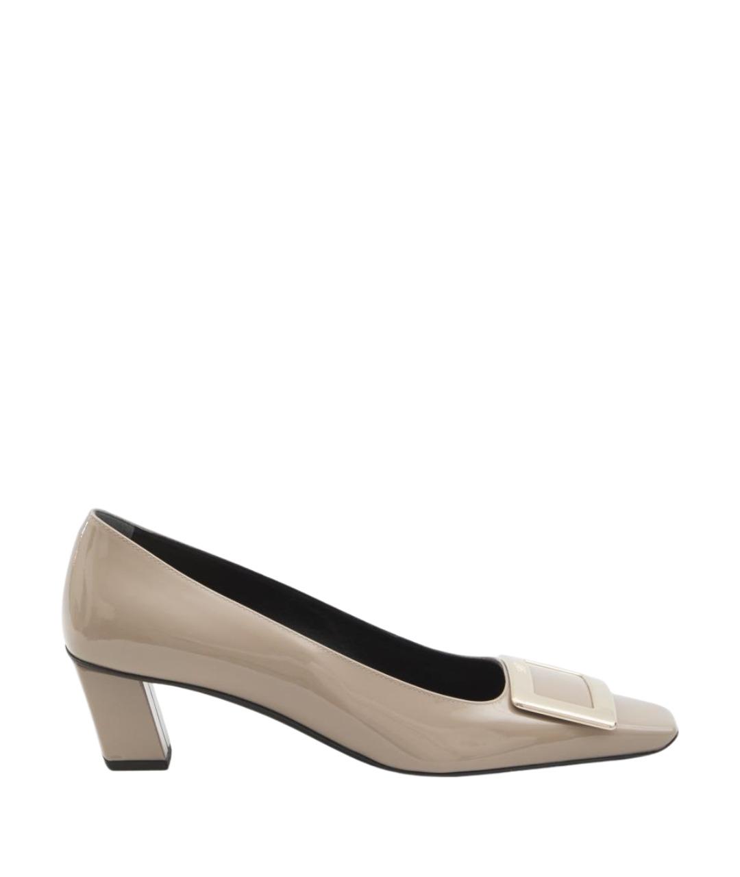 ROGER VIVIER Бежевые кожаные туфли, фото 1