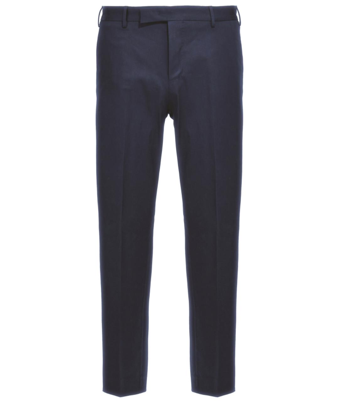 PT TORINO Синие хлопковые повседневные брюки, фото 1