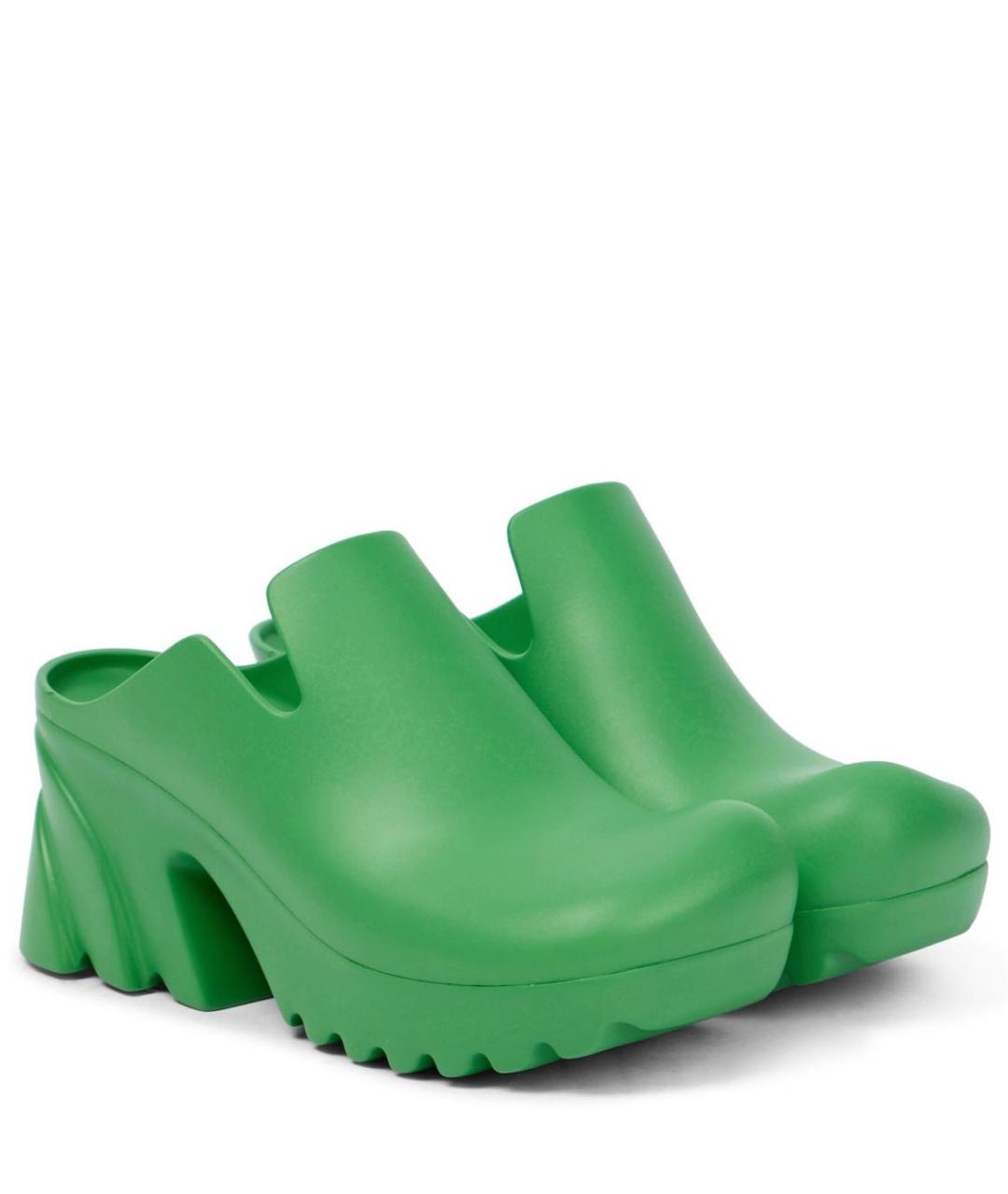 BOTTEGA VENETA Зеленые сабо, фото 2