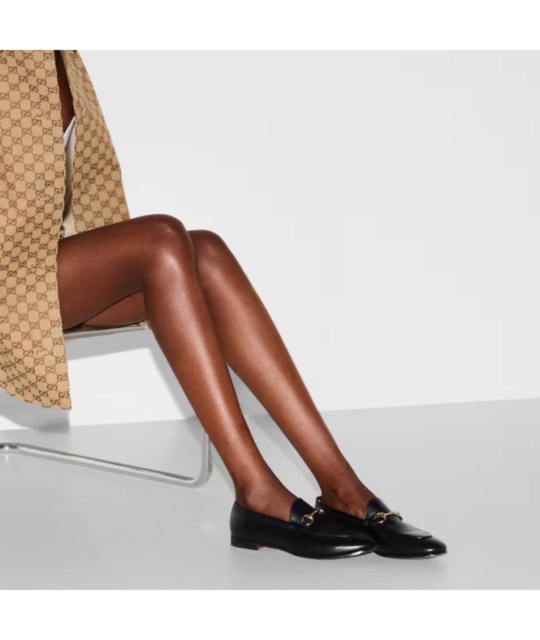 GUCCI Черные кожаные лоферы, фото 3