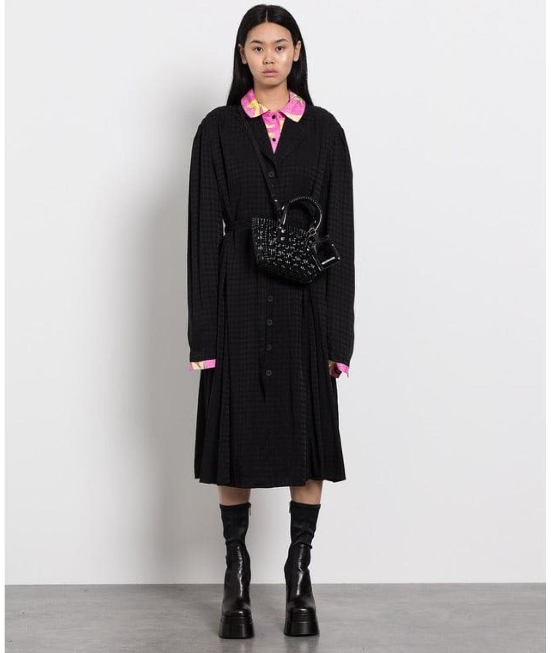 BALENCIAGA Розовое шелковое повседневное платье, фото 8