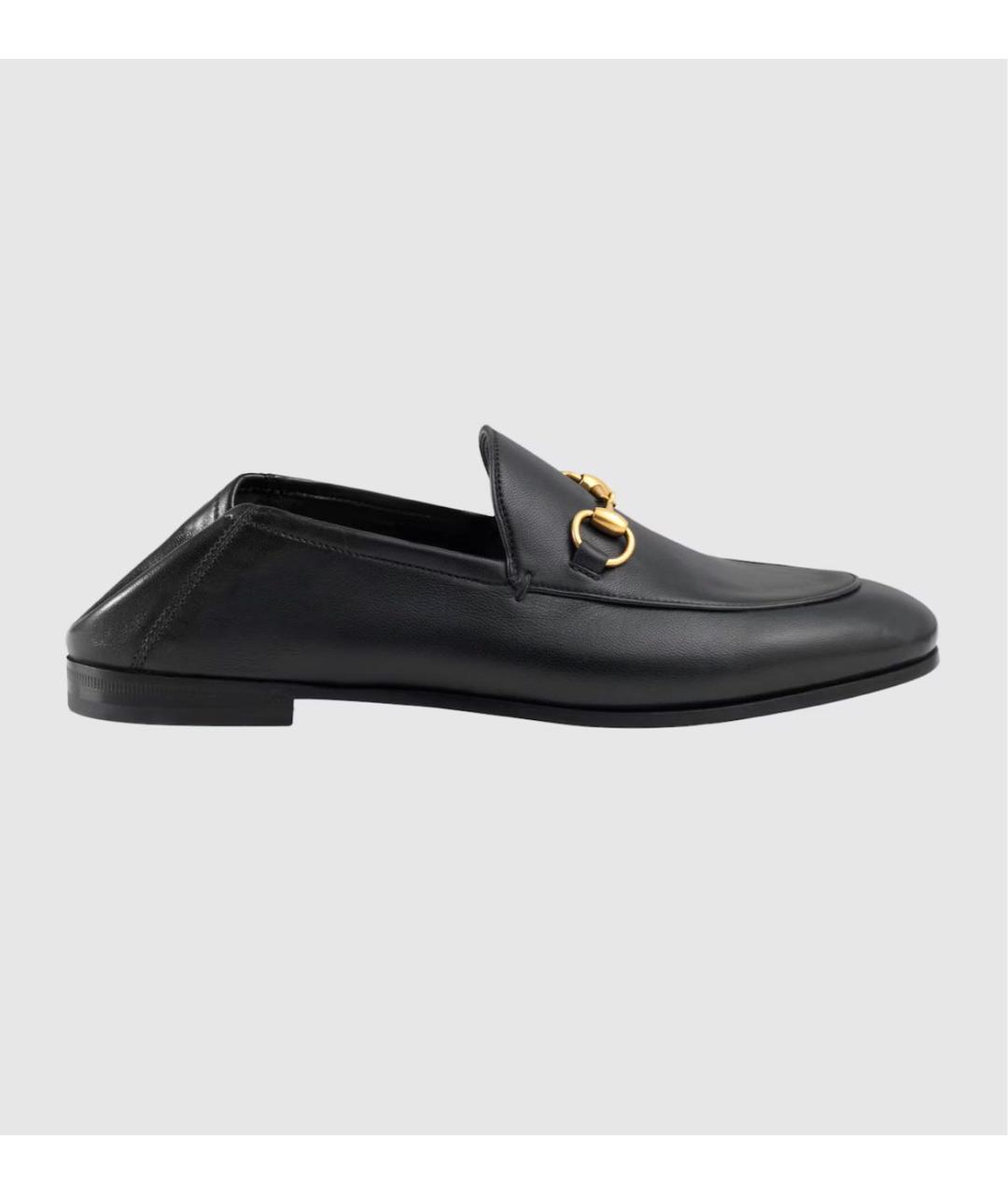 GUCCI Черные кожаные лоферы, фото 2
