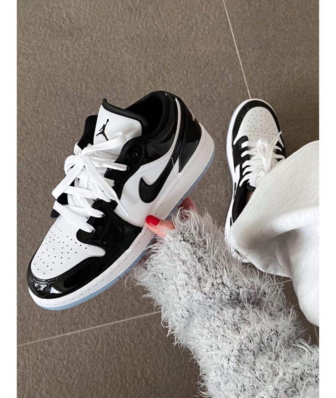 JORDAN Черные кроссовки из лакированной кожи, фото 5