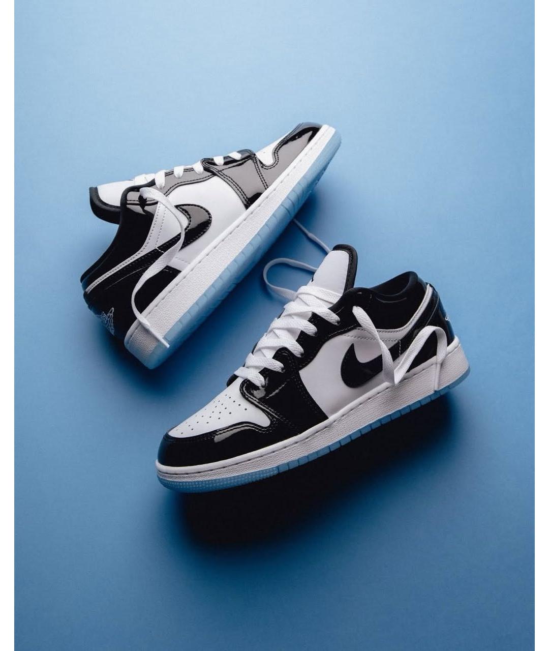 JORDAN Черные кроссовки из лакированной кожи, фото 6