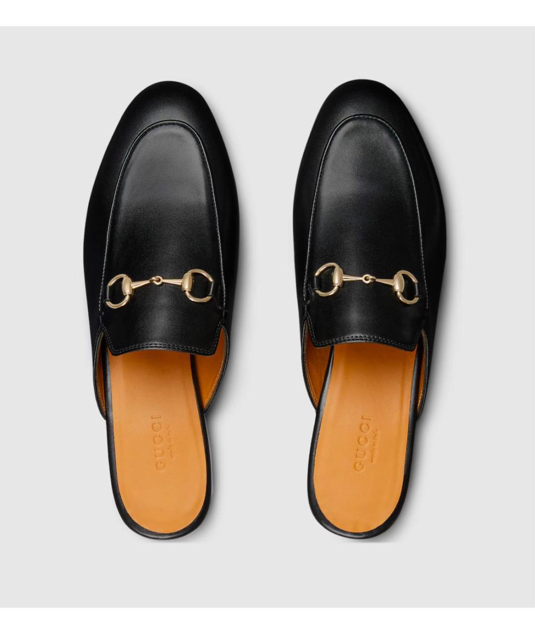 GUCCI Черные кожаные мюли, фото 3