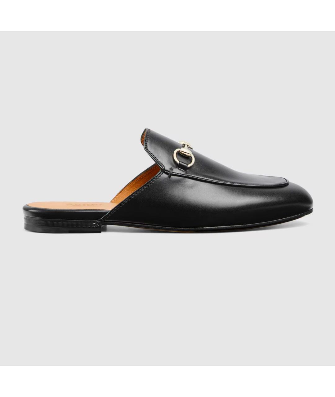GUCCI Черные кожаные мюли, фото 5