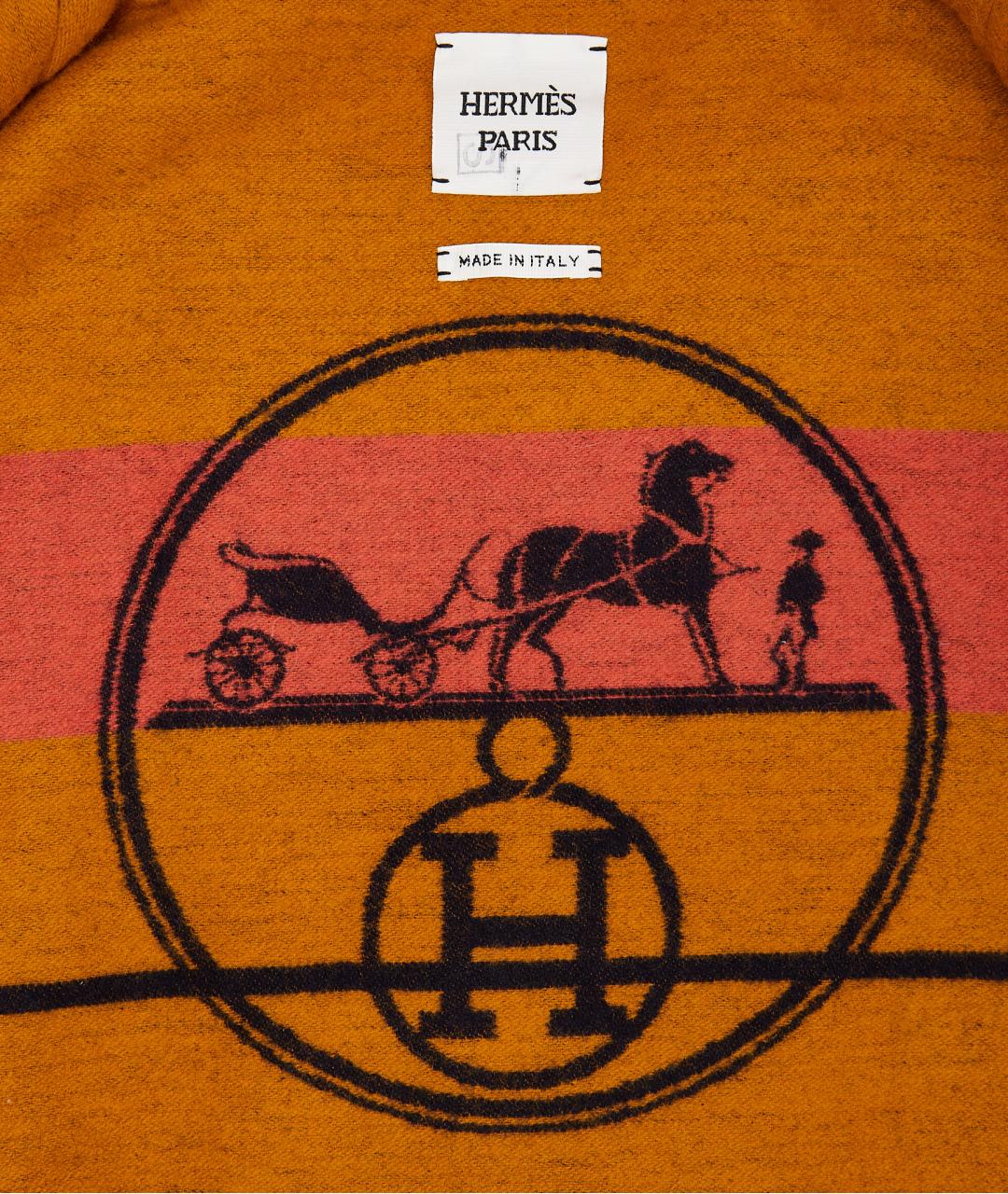 HERMES Черное полиамидовое пальто, фото 5