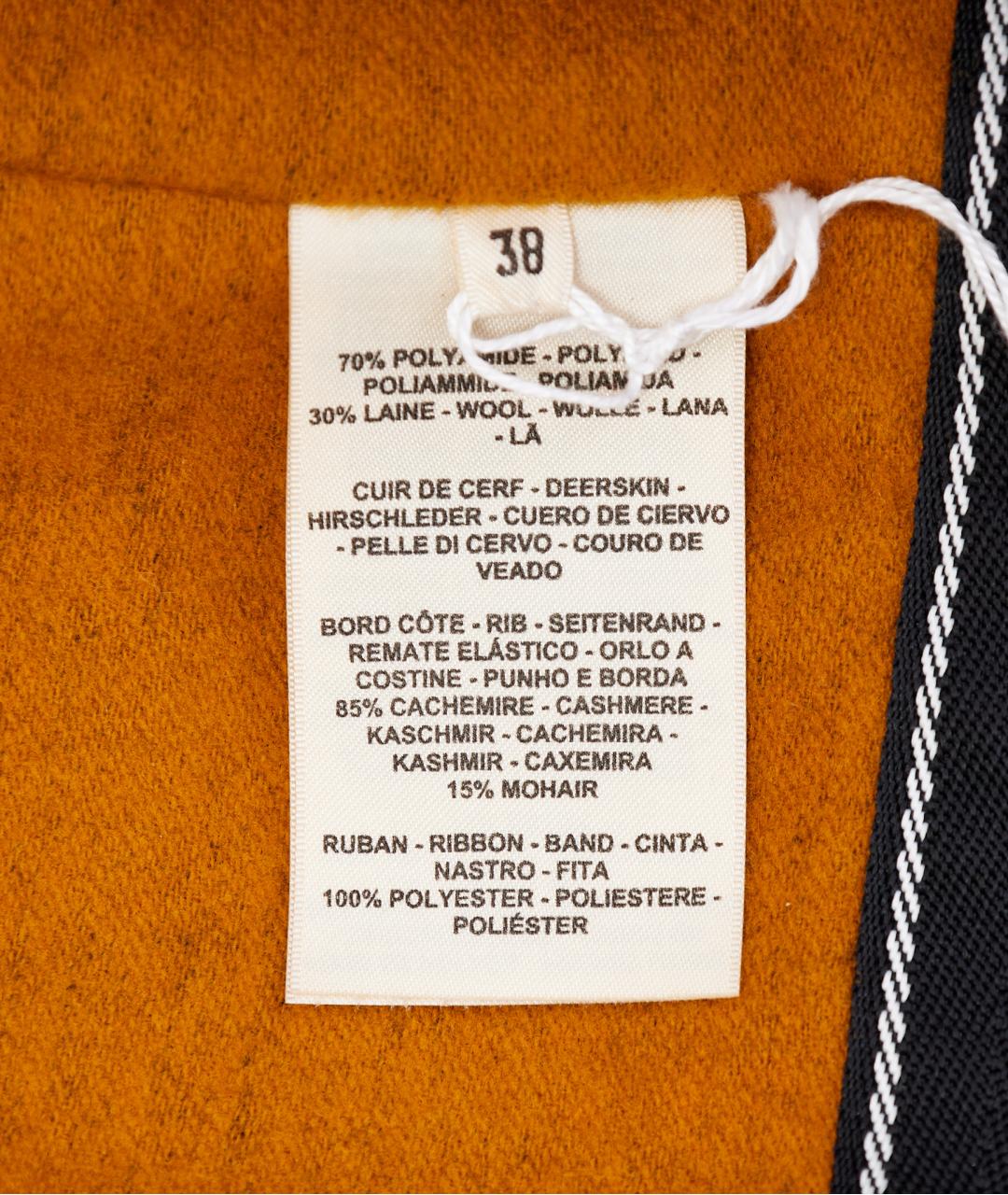 HERMES Черное полиамидовое пальто, фото 6