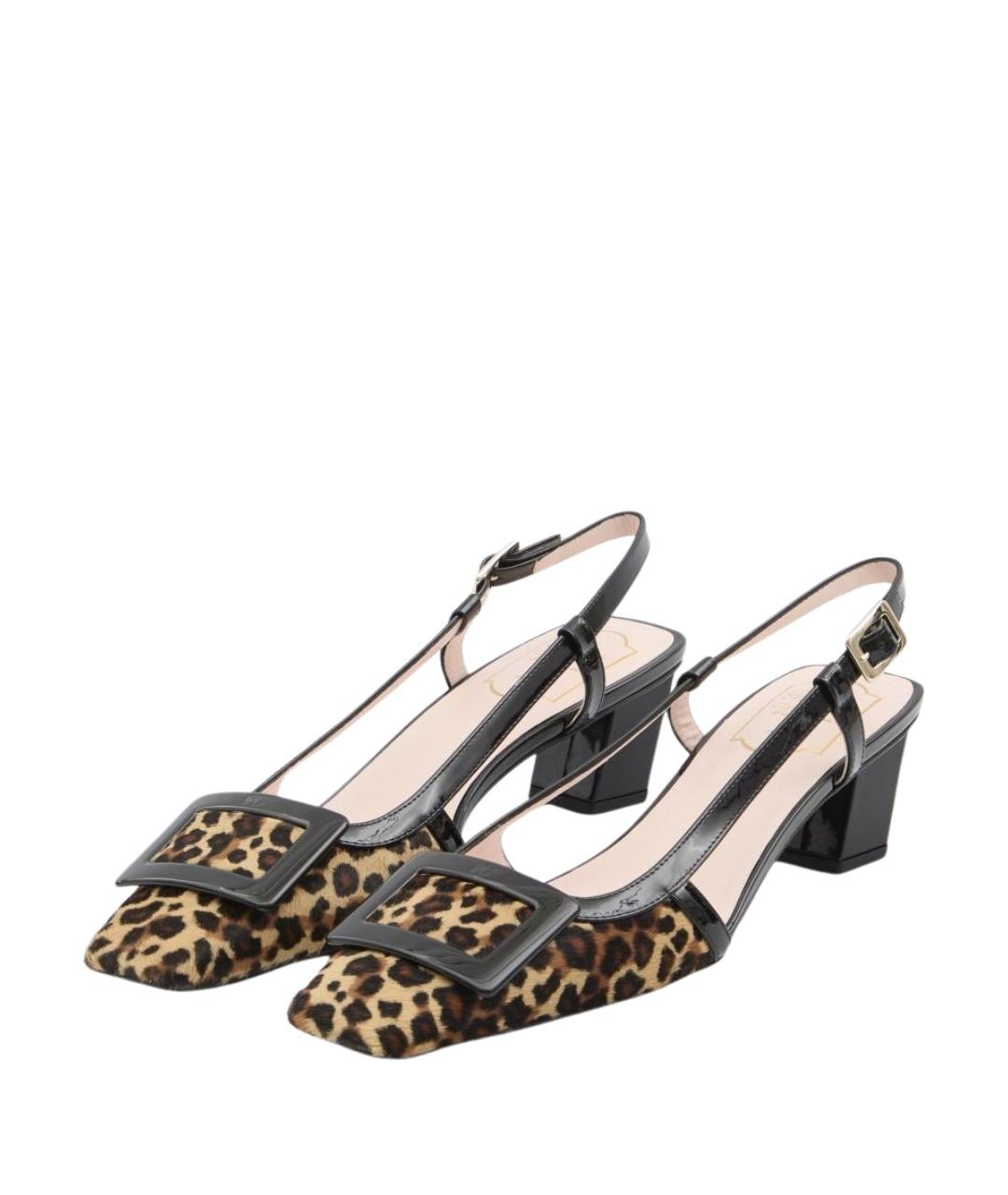 ROGER VIVIER Черные кожаные туфли, фото 2