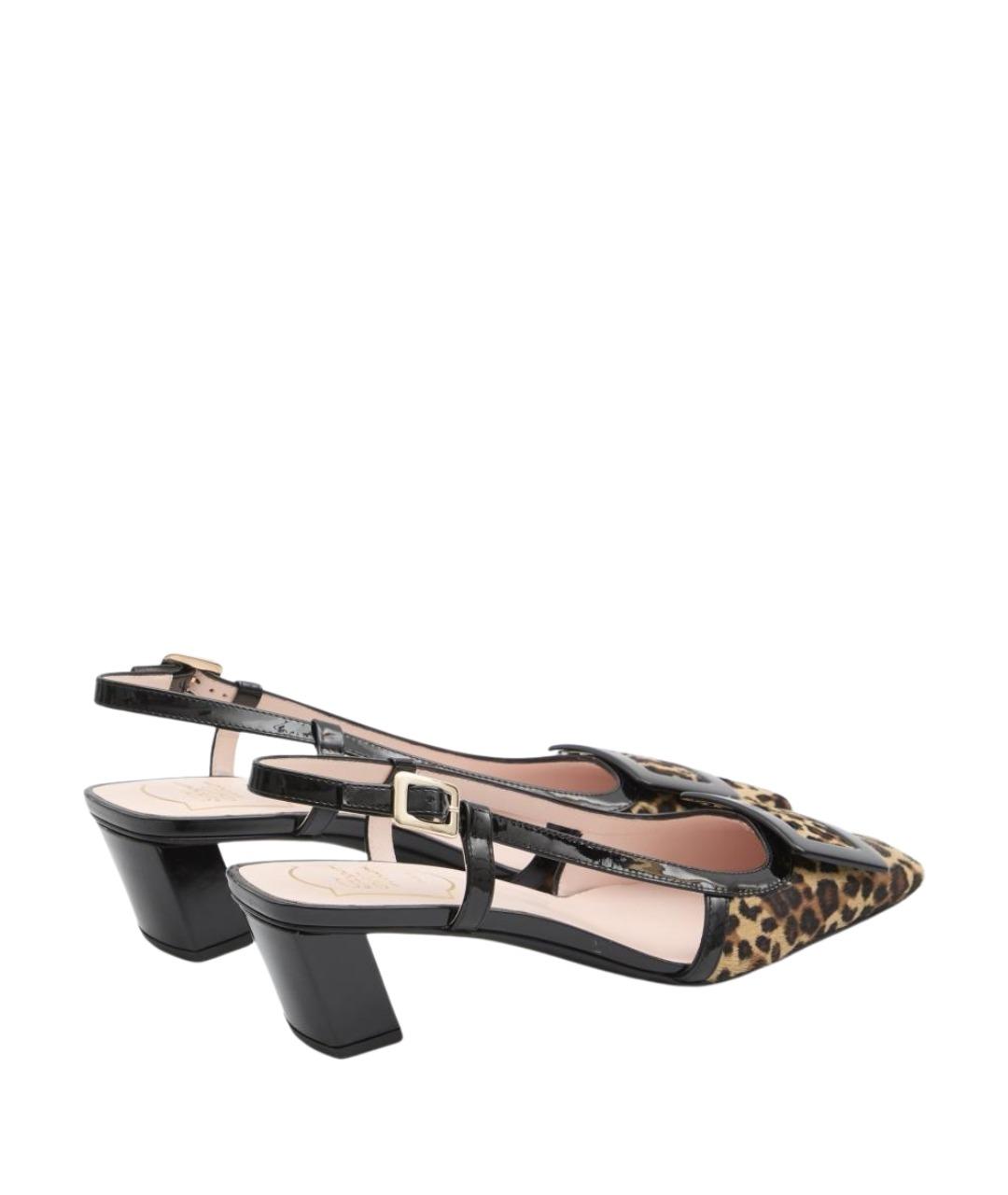 ROGER VIVIER Черные кожаные туфли, фото 3