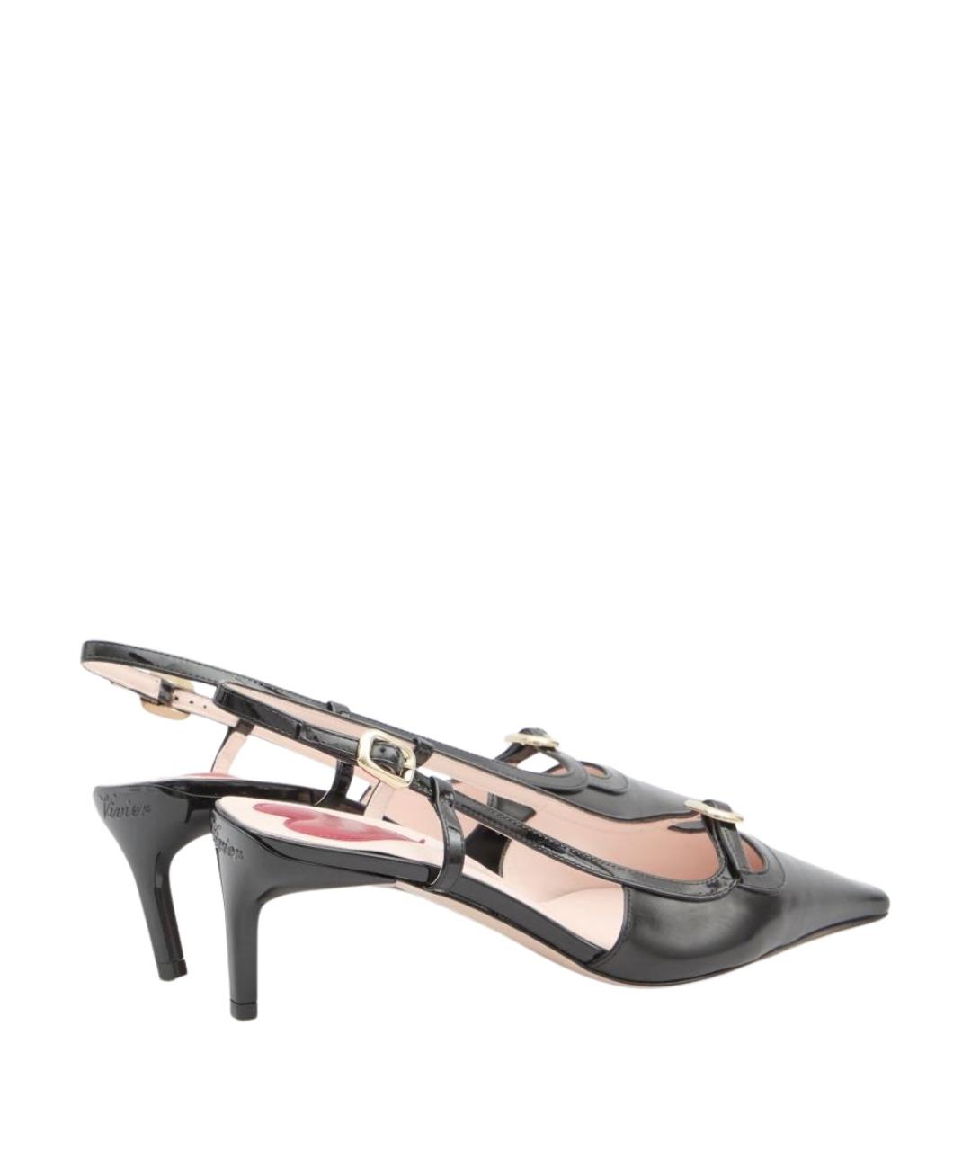 ROGER VIVIER Черные кожаные туфли, фото 3