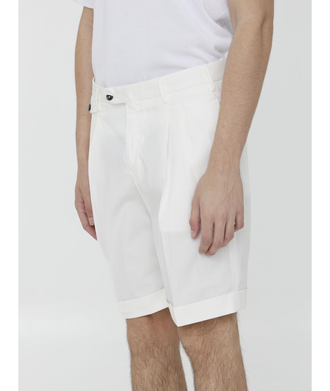 PT TORINO Белые хлопковые шорты, фото 3