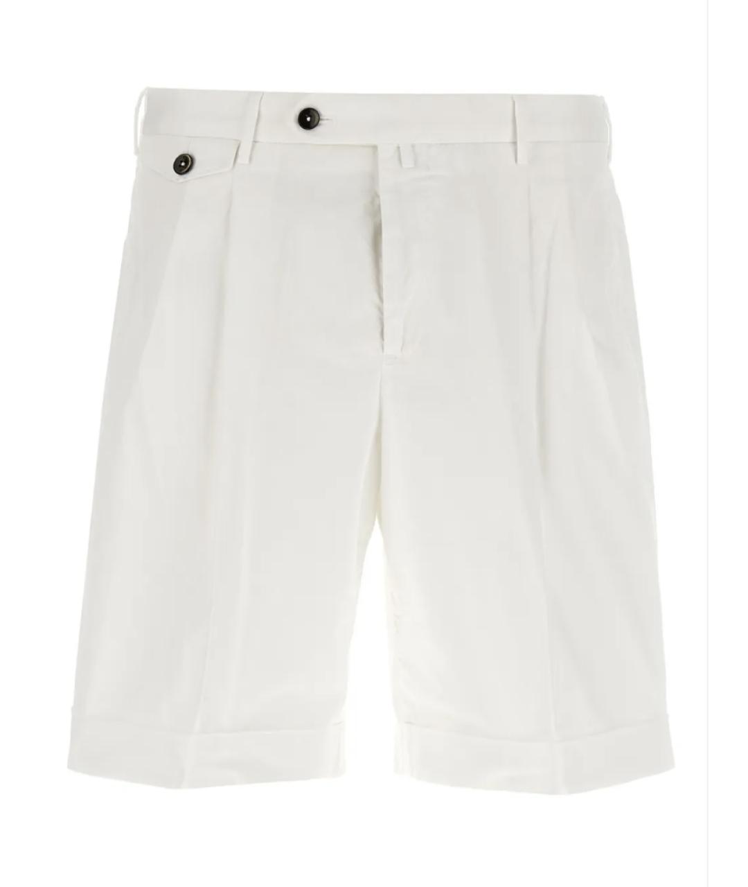 PT TORINO Белые хлопковые шорты, фото 1