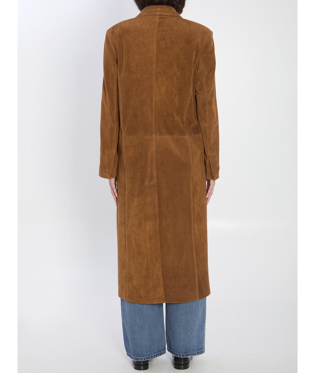 ARMA Коричневое замшевое пальто, фото 5