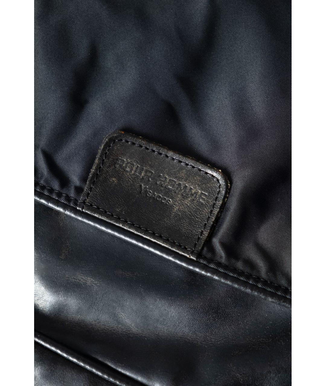 YOHJI YAMAMOTO Черная сумка на плечо, фото 4