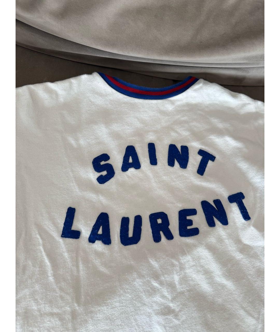 SAINT LAURENT Белая шерстяная майка, фото 3