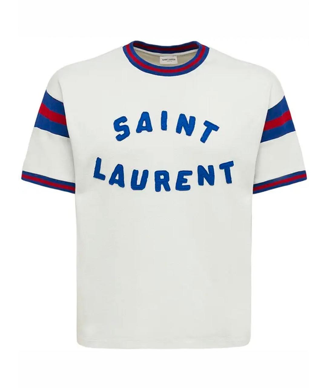 SAINT LAURENT Белая шерстяная майка, фото 1