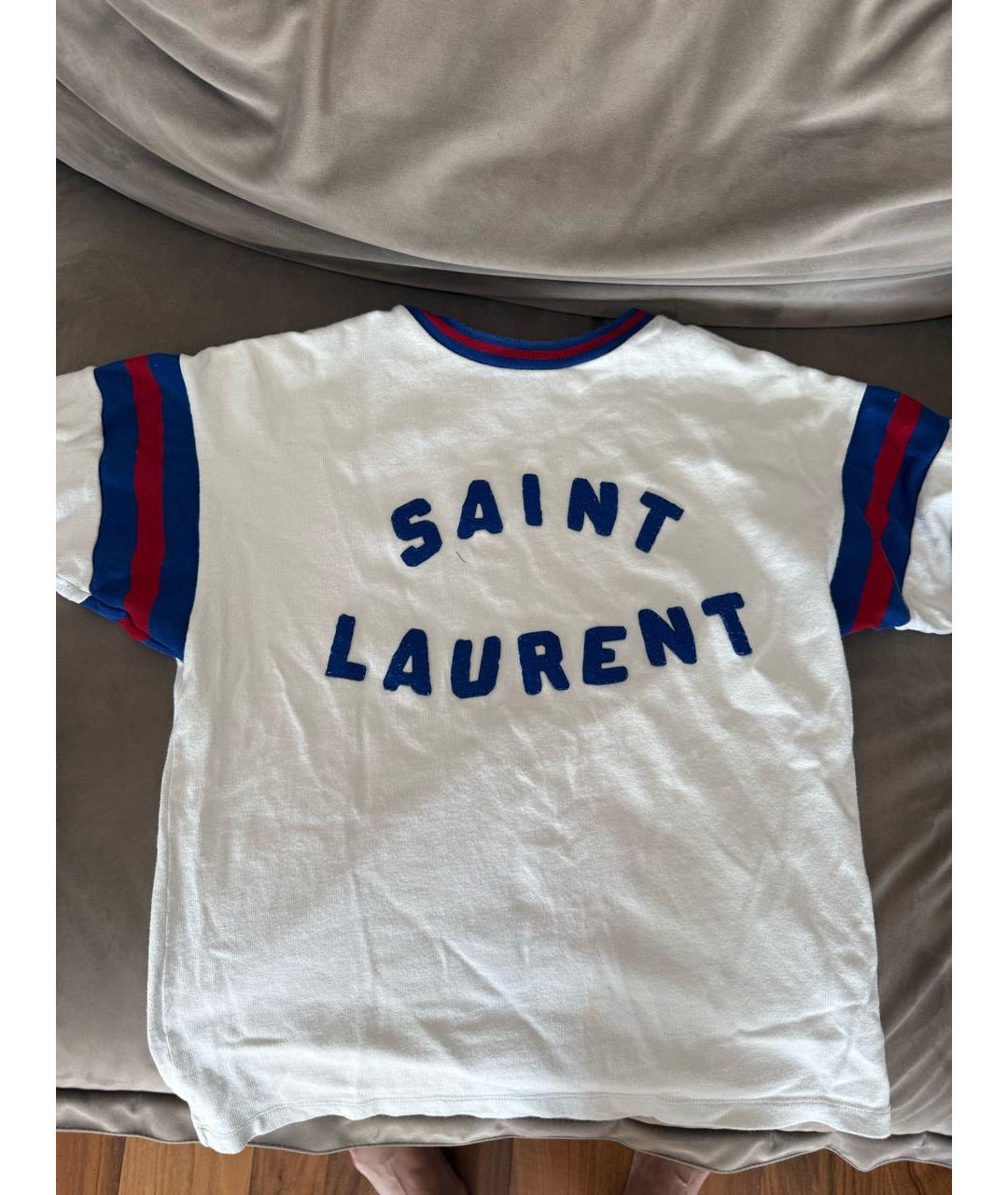 SAINT LAURENT Белая шерстяная майка, фото 2