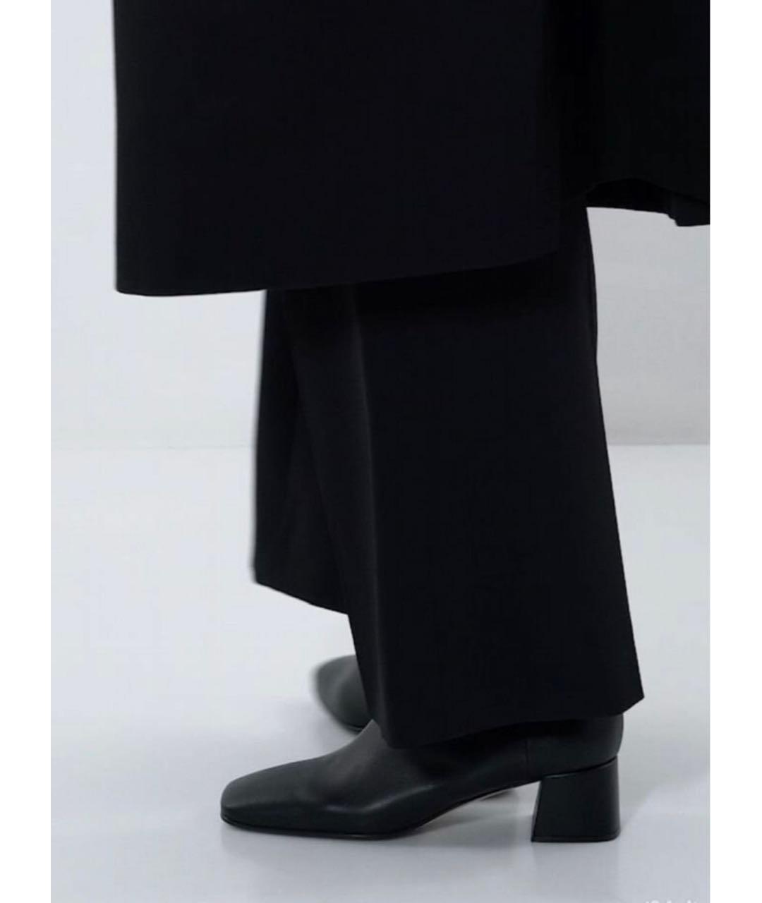 SERGIO ROSSI Черные кожаные ботильоны, фото 8