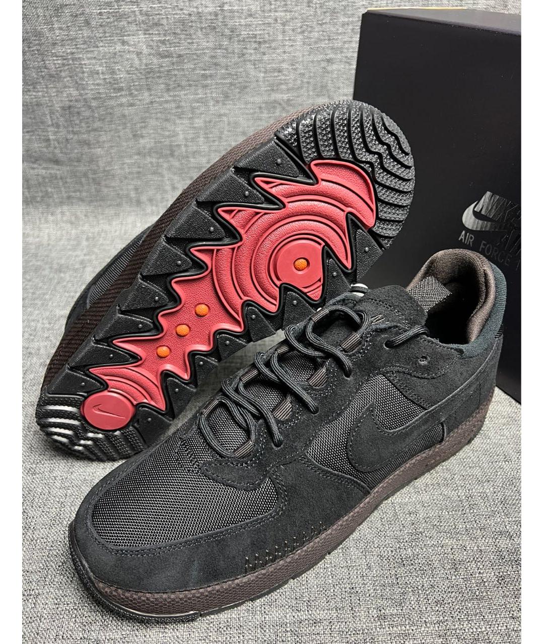 NIKE Черные замшевые низкие кроссовки / кеды, фото 8