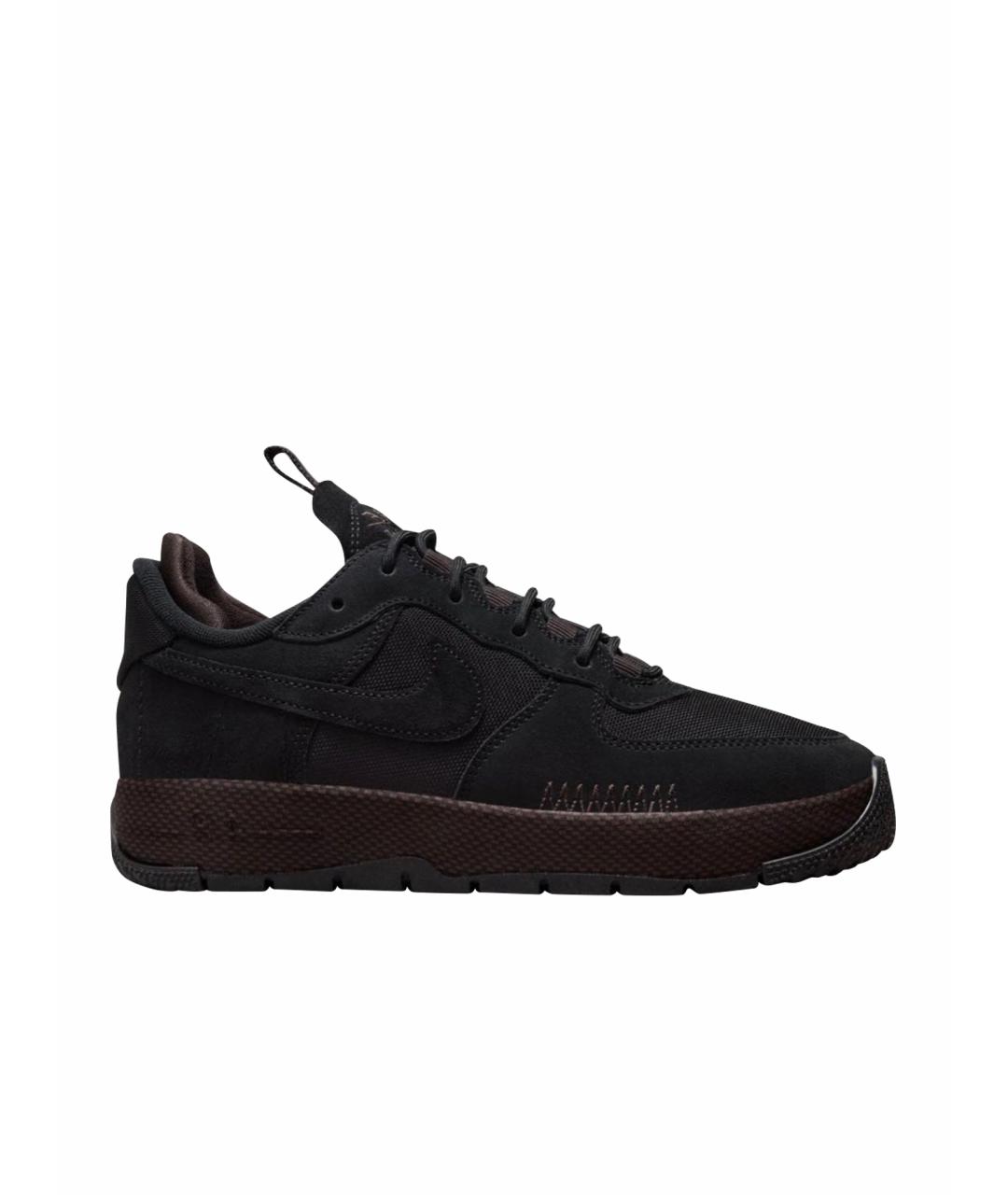 NIKE Черные замшевые низкие кроссовки / кеды, фото 1