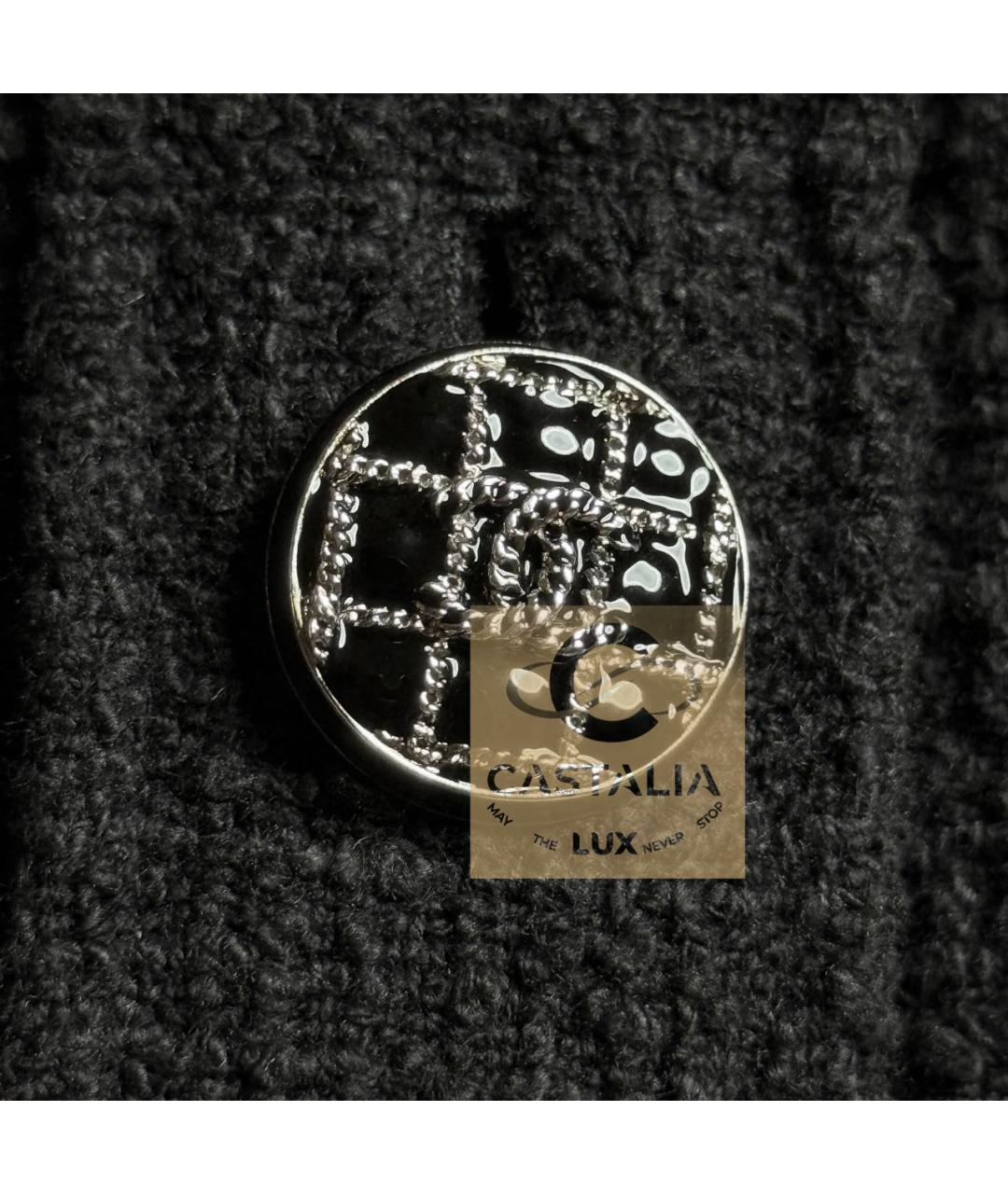 CHANEL Черное твидовое коктейльное платье, фото 7
