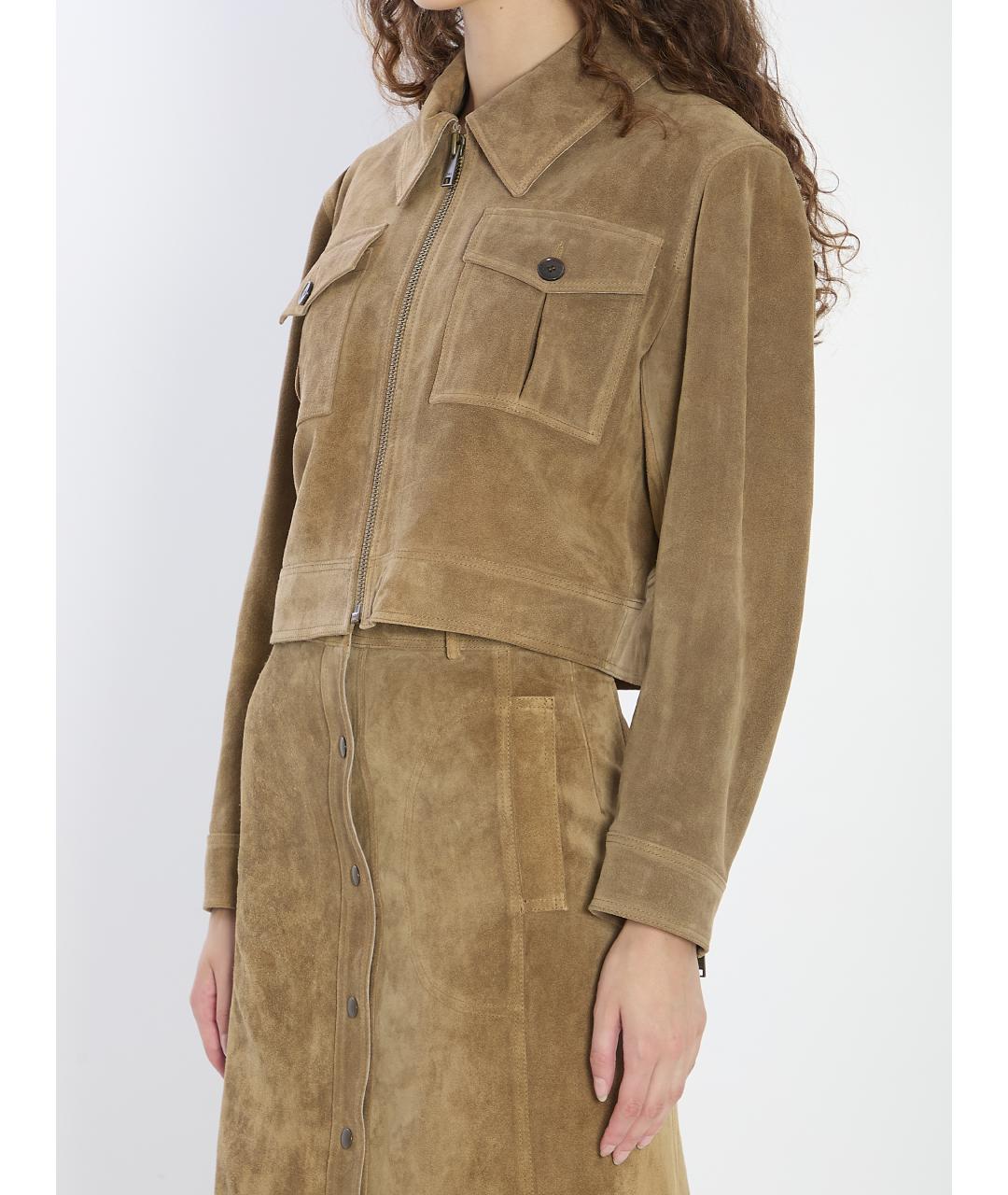 ARMA Зеленая замшевая куртка, фото 3