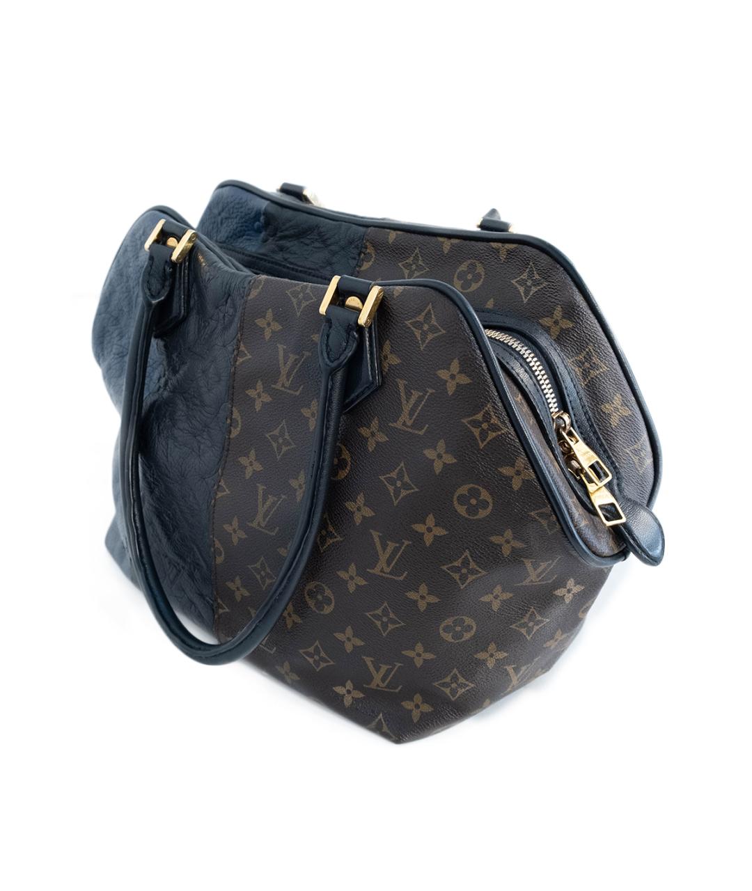 LOUIS VUITTON Коричневая кожаная сумка тоут, фото 3