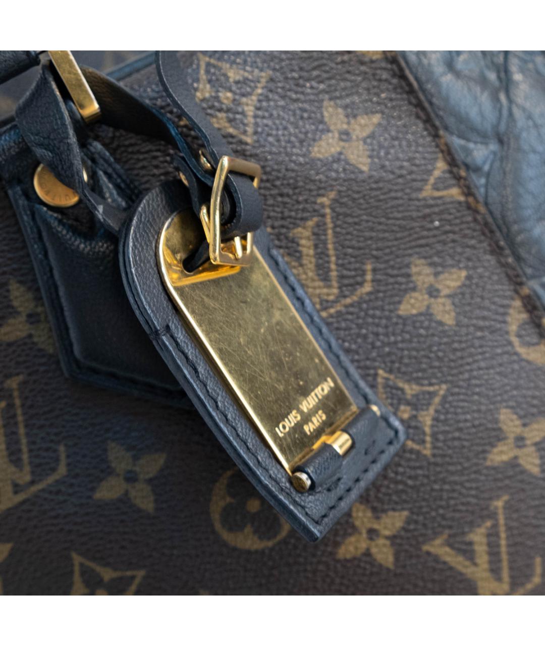 LOUIS VUITTON Коричневая кожаная сумка тоут, фото 5