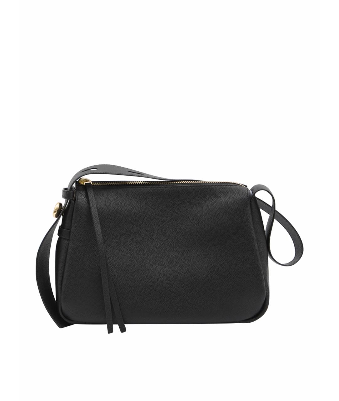 TORY BURCH Черная кожаная сумка через плечо, фото 1