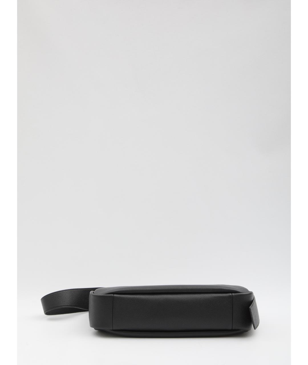 TORY BURCH Черная кожаная сумка через плечо, фото 3