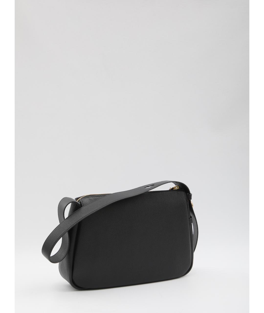 TORY BURCH Черная кожаная сумка через плечо, фото 2