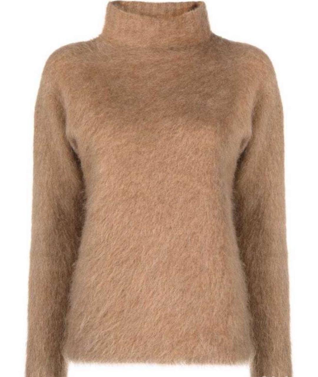MAX MARA Бежевый шерстяной джемпер / свитер, фото 7