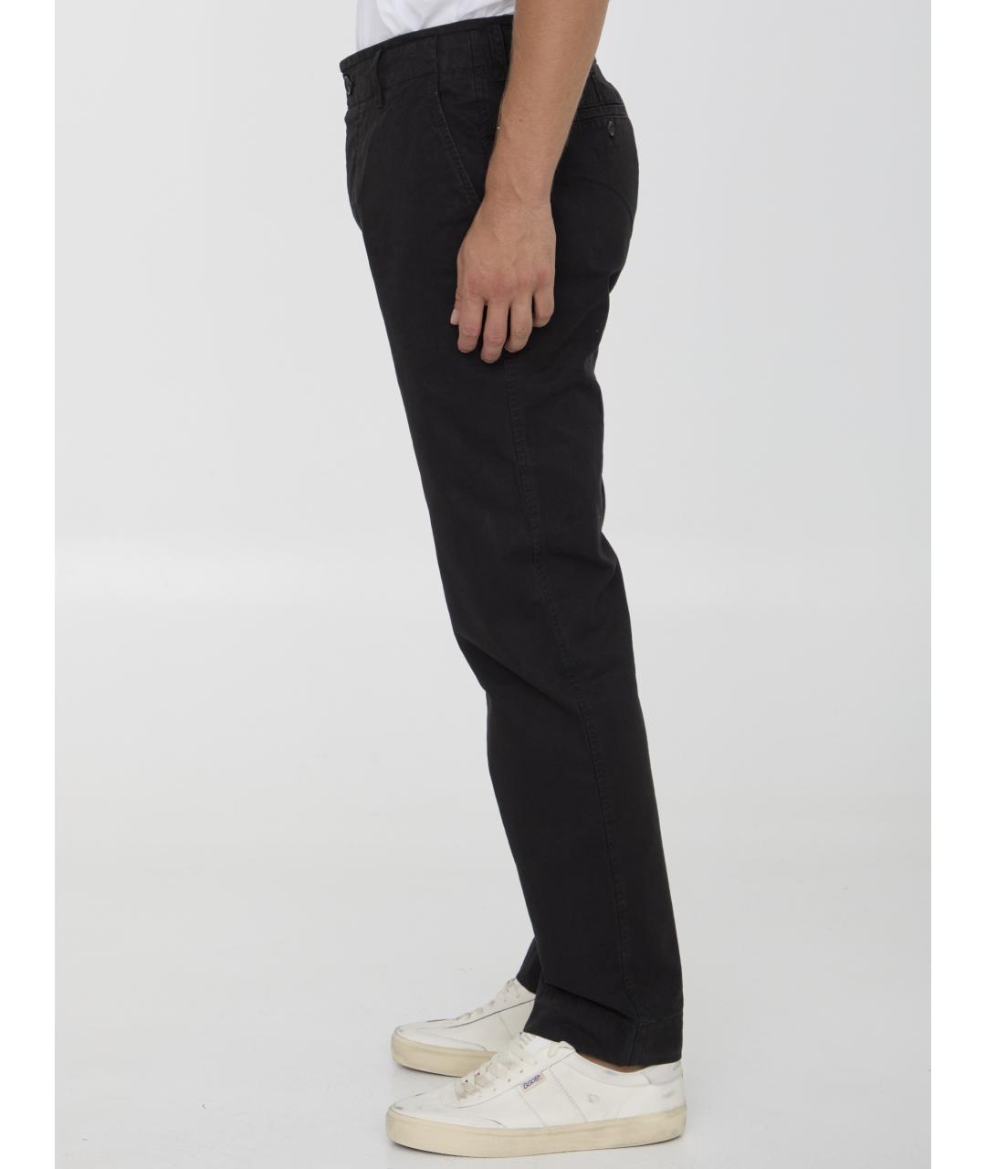 JAMES PERSE Черные хлопковые повседневные брюки, фото 4